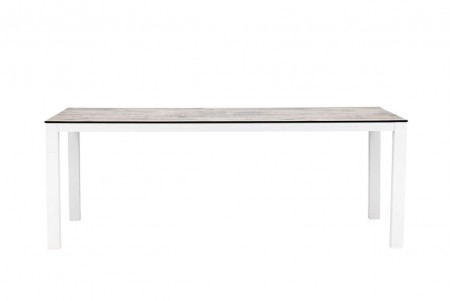 Llama matbord 205x100x75 cm grå/vit  Venture Home