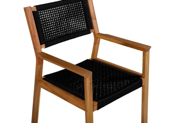 Little John matstol 2-pack natur/svart Venture Home