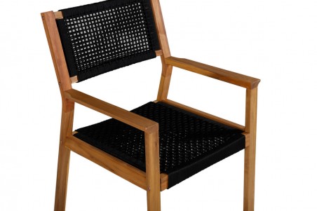 Little John matstol 2-pack natur/svart Venture Home