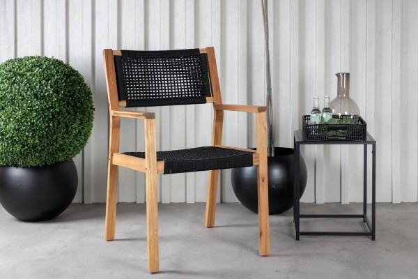 Little John matstol 2-pack natur/svart Venture Home