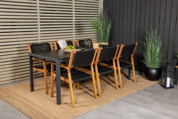 Little John matstol 2-pack natur/svart Venture Home