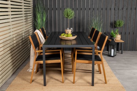 Little John matstol 2-pack natur/svart Venture Home