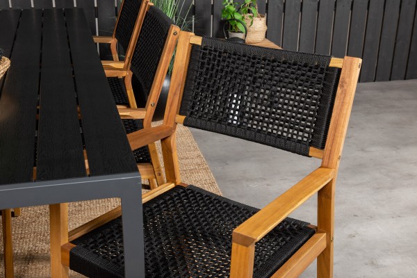 Little John matstol 2-pack natur/svart Venture Home