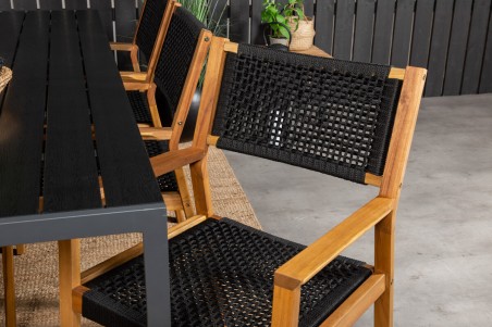 Little John matstol 2-pack natur/svart Venture Home