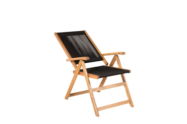 Little John matstol 2-pack svart/natur Venture Home