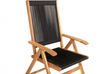 Little John matstol 2-pack svart/natur Venture Home