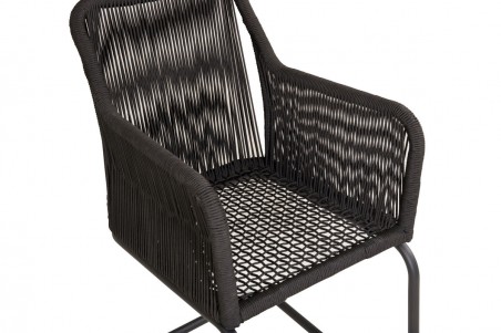 Lindos karmstol 2-pack svart/grå Venture Home