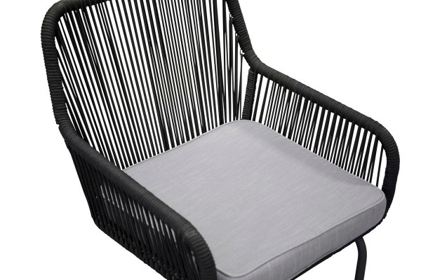 Lindos karmstol 2-pack svart/grå Venture Home