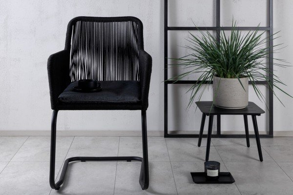 Lindos karmstol 2-pack svart/grå Venture Home