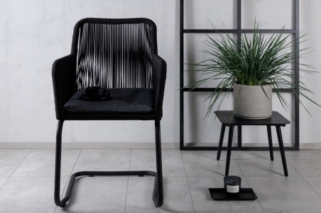 Lindos karmstol 2-pack svart/grå Venture Home