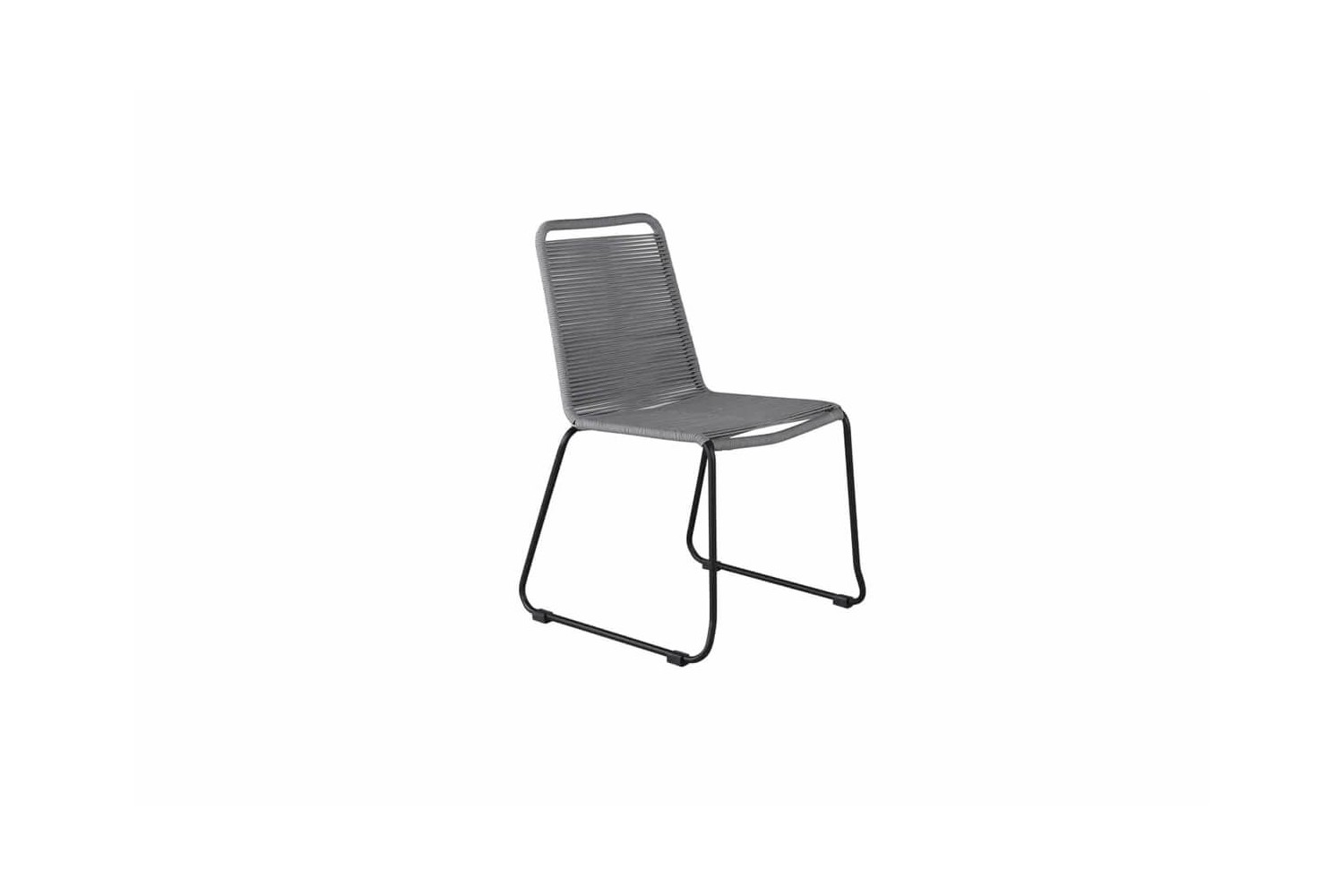 Lindos matstol 2-pack grå/svart Venture Home