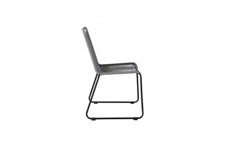 Lindos matstol 2-pack grå/svart Venture Home