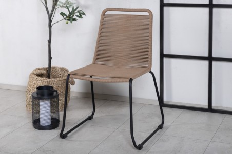 Lindos matstol 2-pack brun/svart Venture Home
