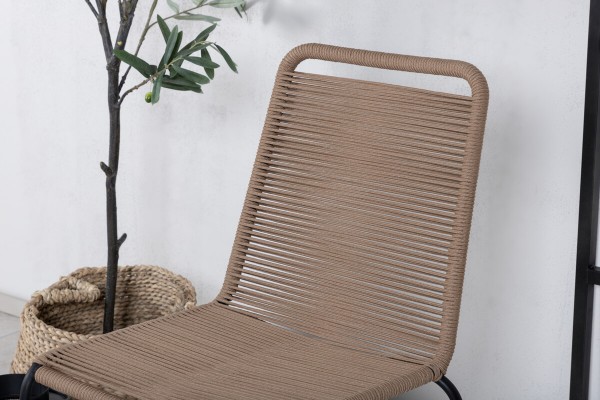 Lindos matstol 2-pack brun/svart Venture Home