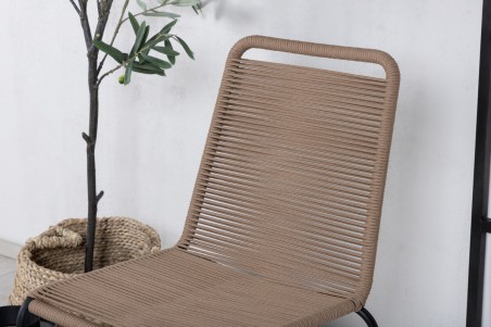 Lindos matstol 2-pack brun/svart Venture Home