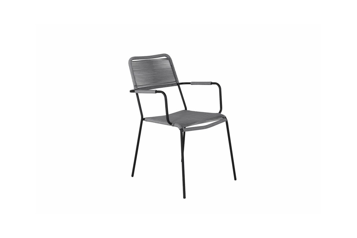 Lindos karmstol 2-pack grå/svart Venture Home