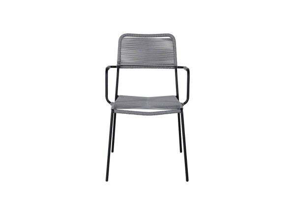 Lindos karmstol 2-pack grå/svart Venture Home
