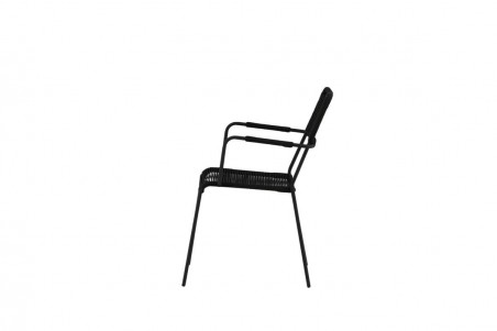 Lindos karmstol 2-pack svart Venture Home