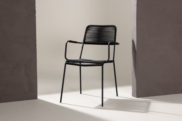 Lindos karmstol 2-pack svart Venture Home