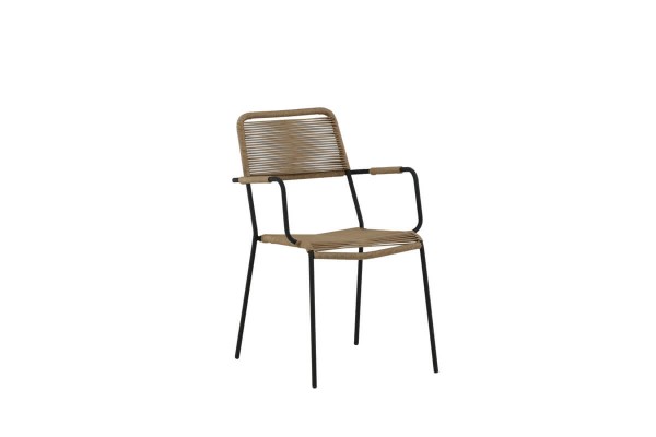 Lindos karmstol 2-pack brun/svart Venture Home