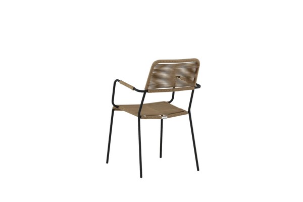 Lindos karmstol 2-pack brun/svart Venture Home