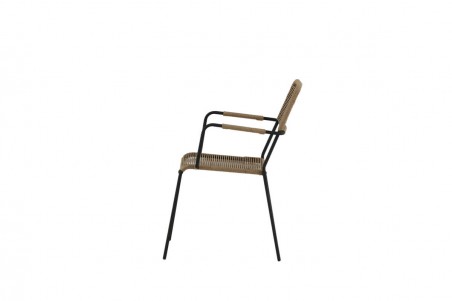 Lindos karmstol 2-pack brun/svart Venture Home