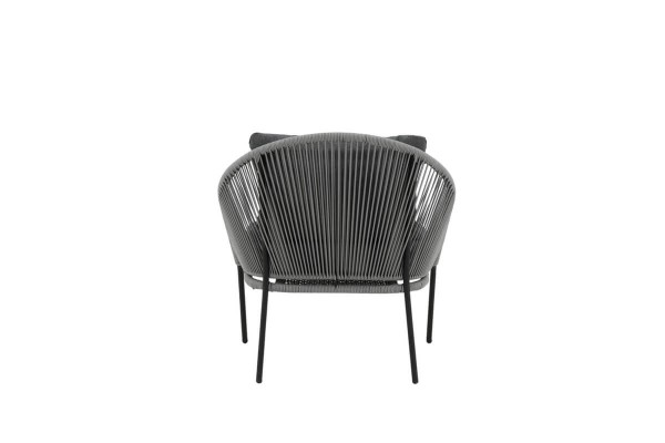 Lindos loungefåtölj 2-pack grå/svart Venture Design