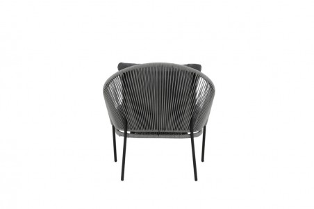 Lindos loungefåtölj 2-pack grå/svart Venture Design