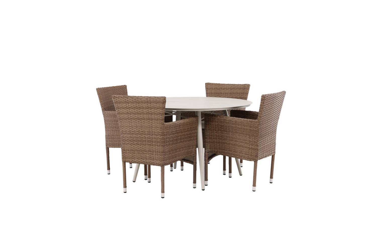 Lina & Malina rund matgrupp beige/natur Venture Home