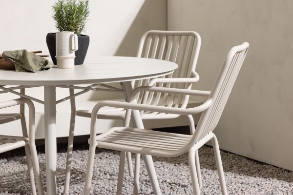 Lina & Peking rund matgrupp beige Venture Home