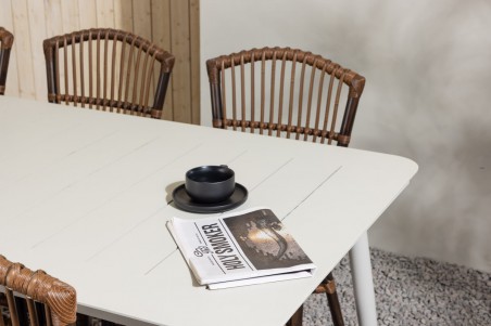 Lina & Galera matgrupp beige/brun Venture Home