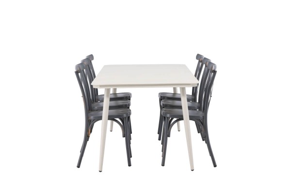 Lina & Tablas matgrupp beige/mörkgrå Venture Home