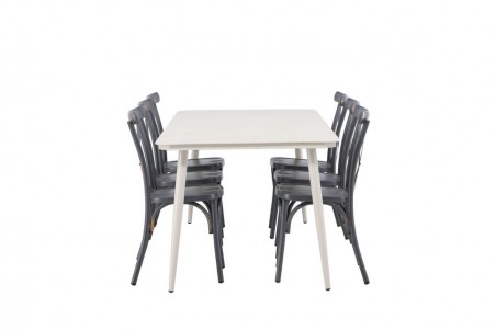Lina & Tablas matgrupp beige/mörkgrå Venture Home