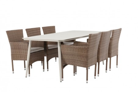 Lina & Malina matgrupp beige/natur Venture Home