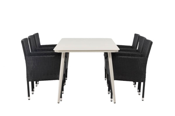 Lina & Malina matgrupp beige/svart Venture Home