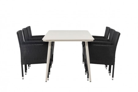 Lina & Malina matgrupp beige/svart Venture Home