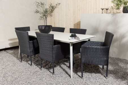 Lina & Malina matgrupp beige/svart Venture Home