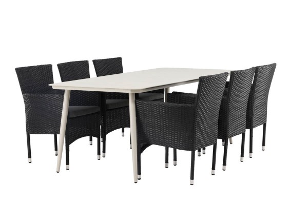 Lina & Malina matgrupp beige/svart Venture Home
