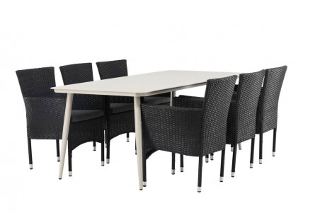 Lina & Malina matgrupp beige/svart Venture Home