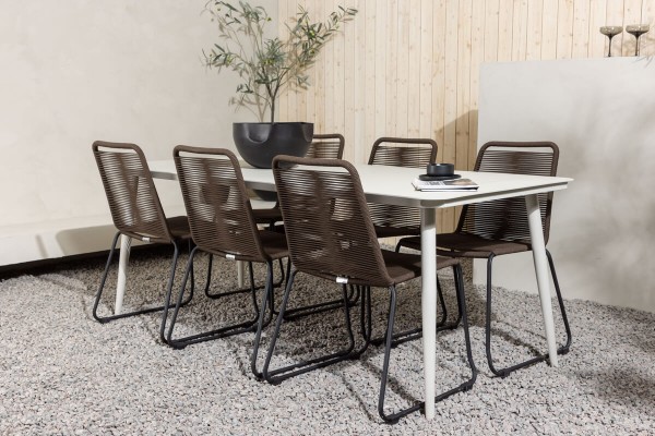 Lina & Lindos matgrupp beige/brun Venture Home