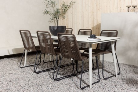 Lina & Lindos matgrupp beige/brun Venture Home