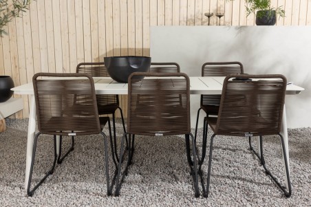 Lina & Lindos matgrupp beige/brun Venture Home