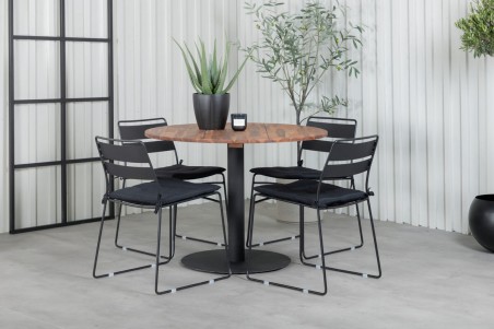Lina matstol 2-pack svart Venture Home