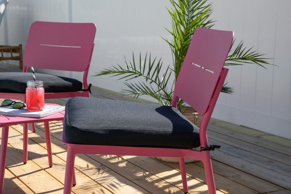 Lina loungestol 2-pack rosa Venture Design
