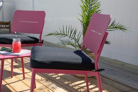 Lina loungestol 2-pack rosa Venture Design
