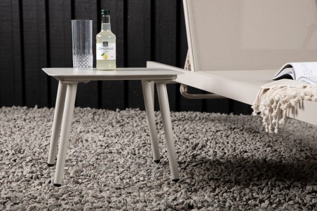 Lina sidobord 40x40x33 cm beige Venture Home