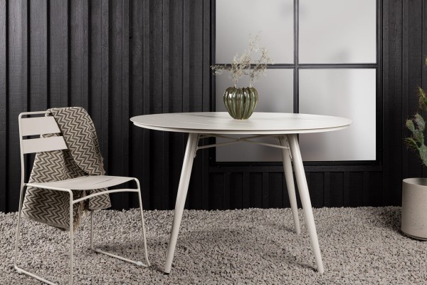 Lina matbord Ø120 cm beige Venture Home