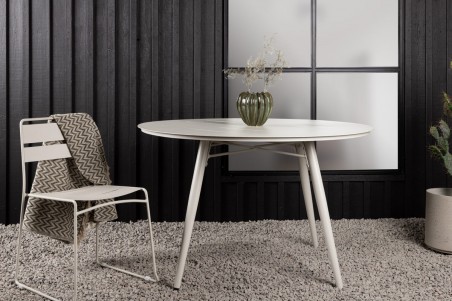 Lina matbord Ø120 cm beige Venture Home