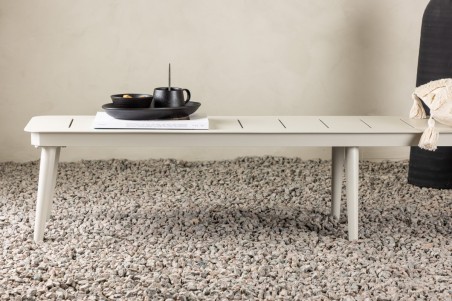 Lina bänk 180x36x34 cm beige Venture Home
