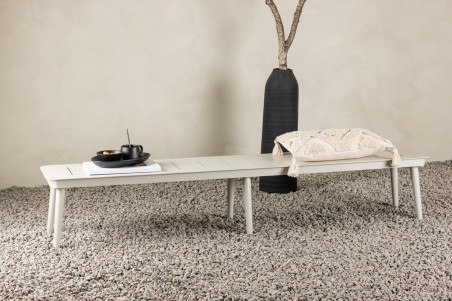 Lina bänk 180x36x34 cm beige Venture Home